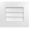 Ekena Millwork Vertical Surface Mount PVC Gable Vent: Non-Functional, w/ 3-1/2"W x 1"P Standard Frame, 18"W x 16"H GVPVE18X1601SN - alternate 1